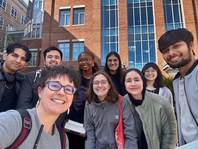 Wooster students posing for a picture at Denison University